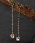 Gold-Polished With Pearl Stylish Drop Earring For Women - Wahe Jewels - Swadesiicart