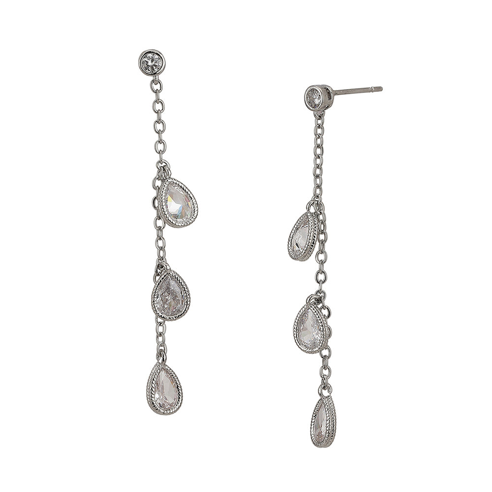 Gold-Polished With Cz Petite Hoop Earring For Women - Wahe Jewels - Swadesiicart