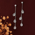 Gold-Polished With Cz Petite Hoop Earring For Women - Wahe Jewels - Swadesiicart