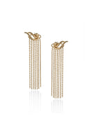 Rhodium Plated Drop Earring With Dangling Pearl For Women - Wahe Jewels - Swadesiicart