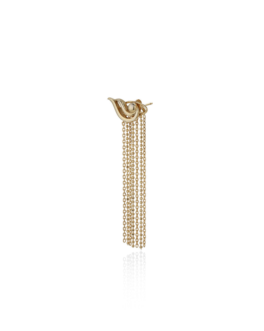 Rhodium Plated Drop Earring With Dangling Pearl For Women - Wahe Jewels - Swadesiicart