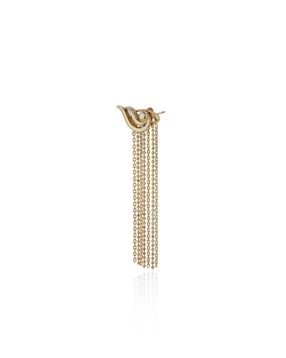 Rhodium Plated Drop Earring With Dangling Pearl For Women - Wahe Jewels - Swadesiicart
