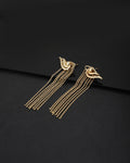Rhodium Plated Drop Earring With Dangling Pearl For Women - Wahe Jewels - Swadesiicart