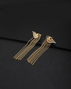 Rhodium Plated Drop Earring With Dangling Pearl For Women - Wahe Jewels - Swadesiicart