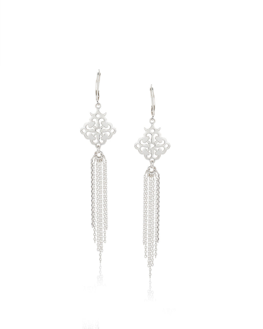 Set Of 2 Rhodium Plated Cz Stud Earring For Women - Wahe Jewels - Swadesiicart