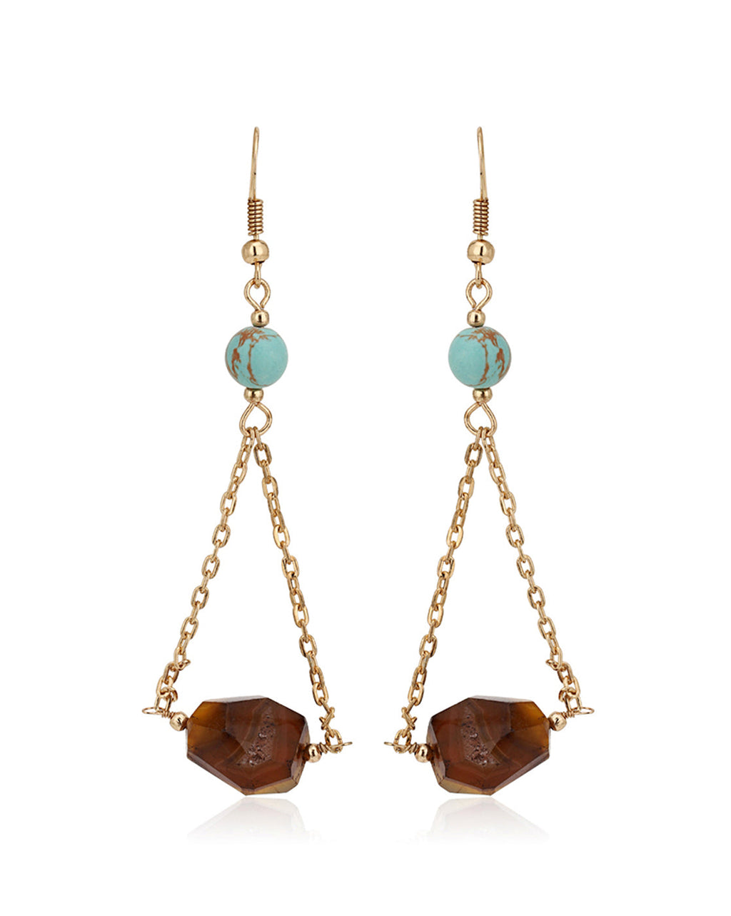 Rhodium Plated With Cz Drop Earring For Women - Wahe Jewels - Swadesiicart
