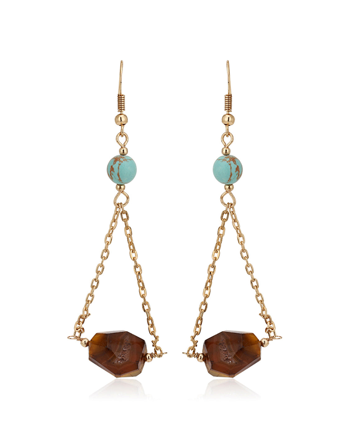 Rhodium Plated With Cz Drop Earring For Women - Wahe Jewels - Swadesiicart
