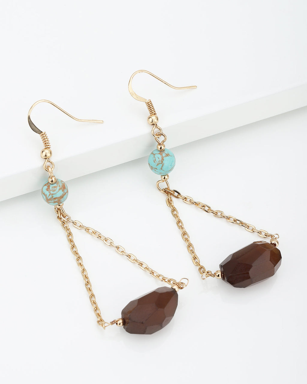 Rhodium Plated With Cz Drop Earring For Women - Wahe Jewels - Swadesiicart