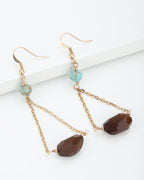 Rhodium Plated With Cz Drop Earring For Women - Wahe Jewels - Swadesiicart