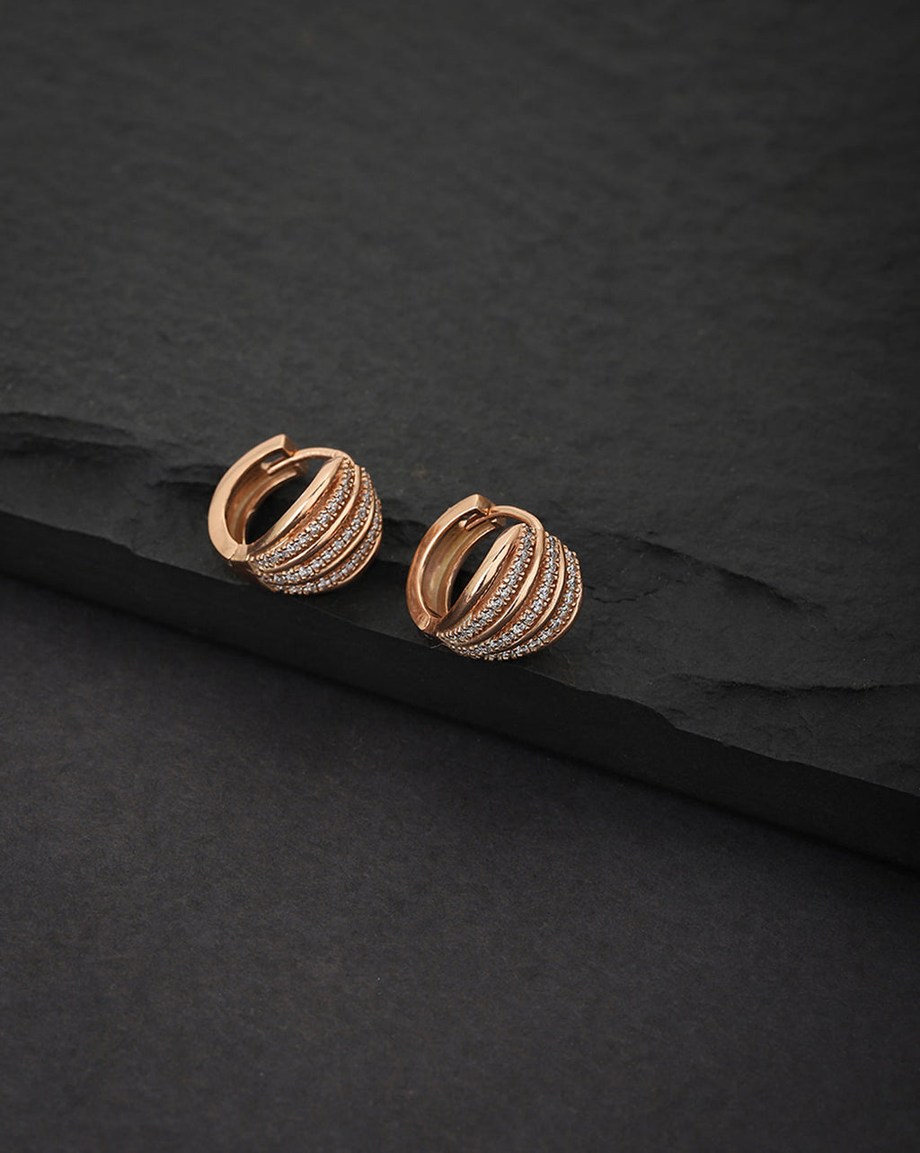 Silver Toned Triangular Stud Earring For Men - Wahe Jewels - Swadesiicart