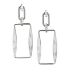 Gold-Polished & Crystal Square Drop Earring For Women - Wahe Jewels - Swadesiicart