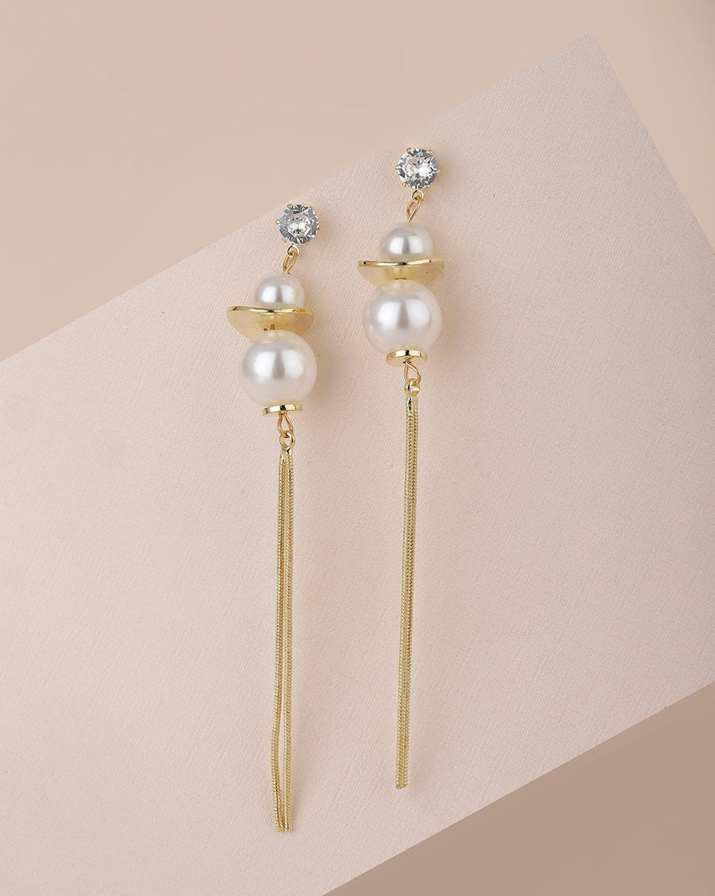 Gold-Polished Butterfly Tasselled Drop Earring For Women - Wahe Jewels - Swadesiicart