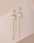 Gold-Polished Butterfly Tasselled Drop Earring For Women - Wahe Jewels - Swadesiicart