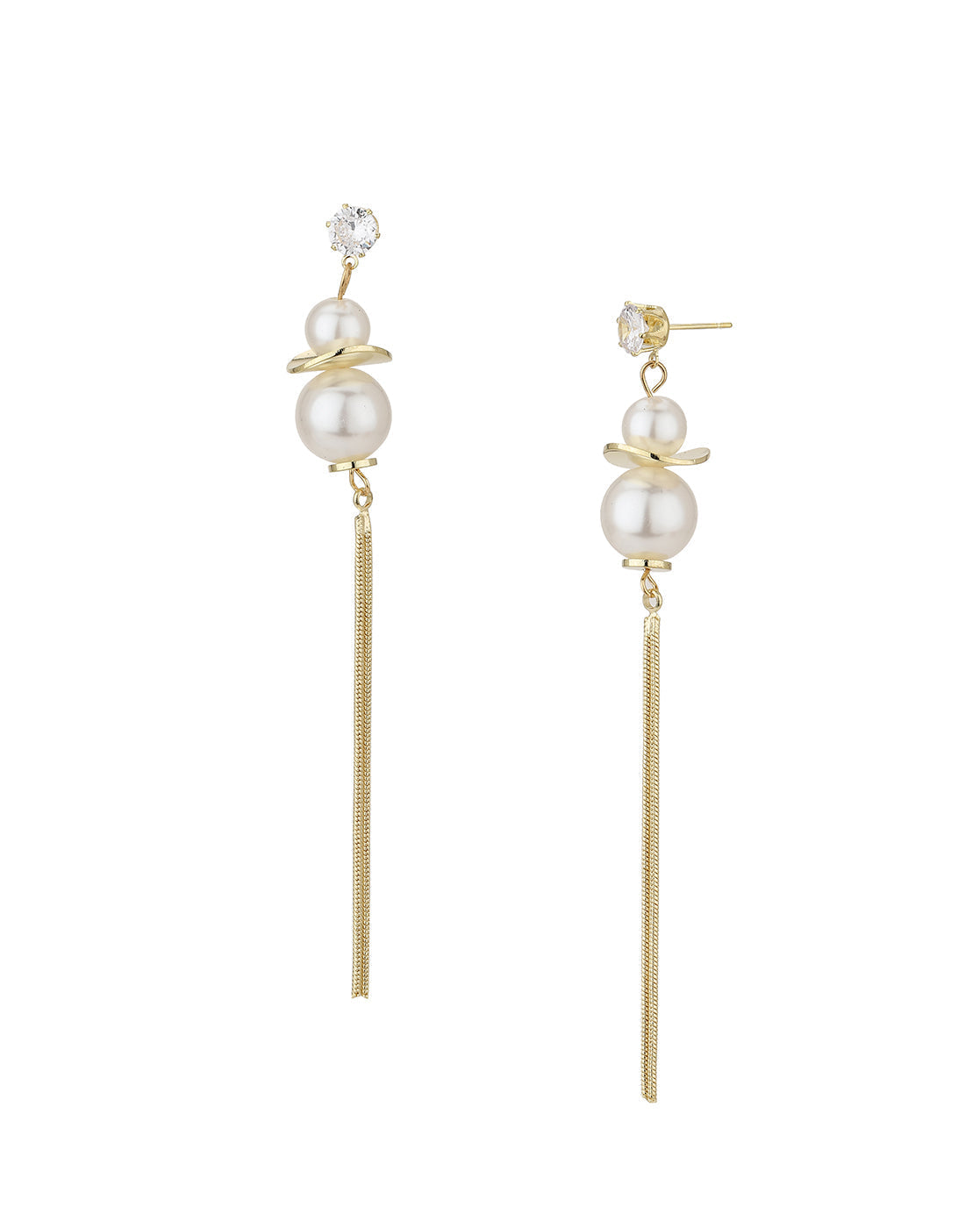 Gold-Polished Butterfly Tasselled Drop Earring For Women - Wahe Jewels - Swadesiicart