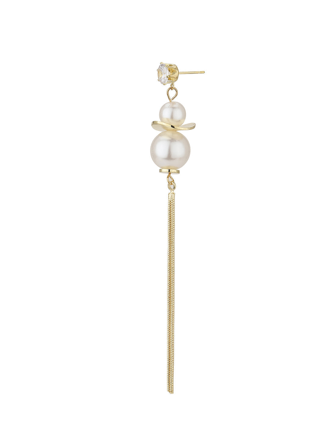 Gold-Polished Butterfly Tasselled Drop Earring For Women - Wahe Jewels - Swadesiicart
