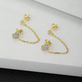 Women'S Brass Gold-Polished Heart Shaped Studs Earrings - Wahe Jewels - Swadesiicart