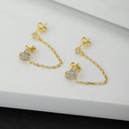 Women'S Brass Gold-Polished Heart Shaped Studs Earrings - Wahe Jewels - Swadesiicart
