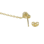 Women'S Brass Gold-Polished Heart Shaped Studs Earrings - Wahe Jewels - Swadesiicart