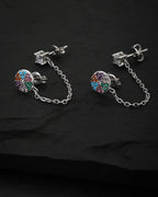 Set Of 6 Cz Contemporary Stud Earring For Women - Wahe Jewels - Swadesiicart