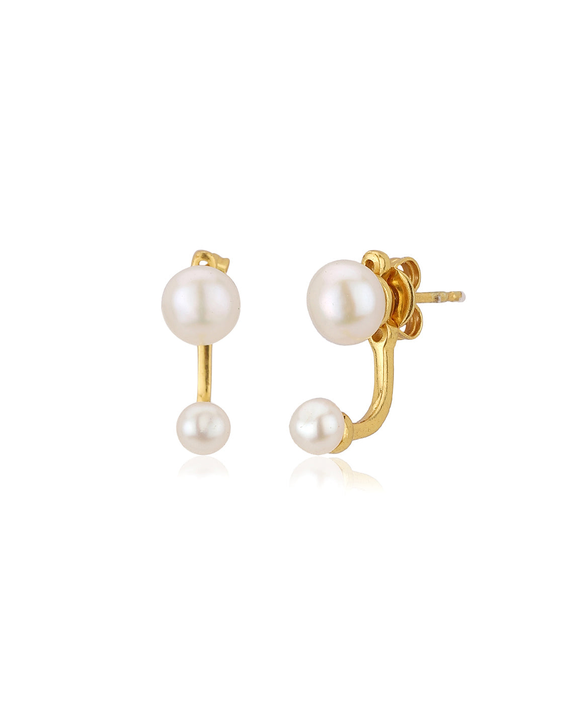 Gold-Polished Maroon Stone Circular Stud Earring For Women - Wahe Jewels - Swadesiicart