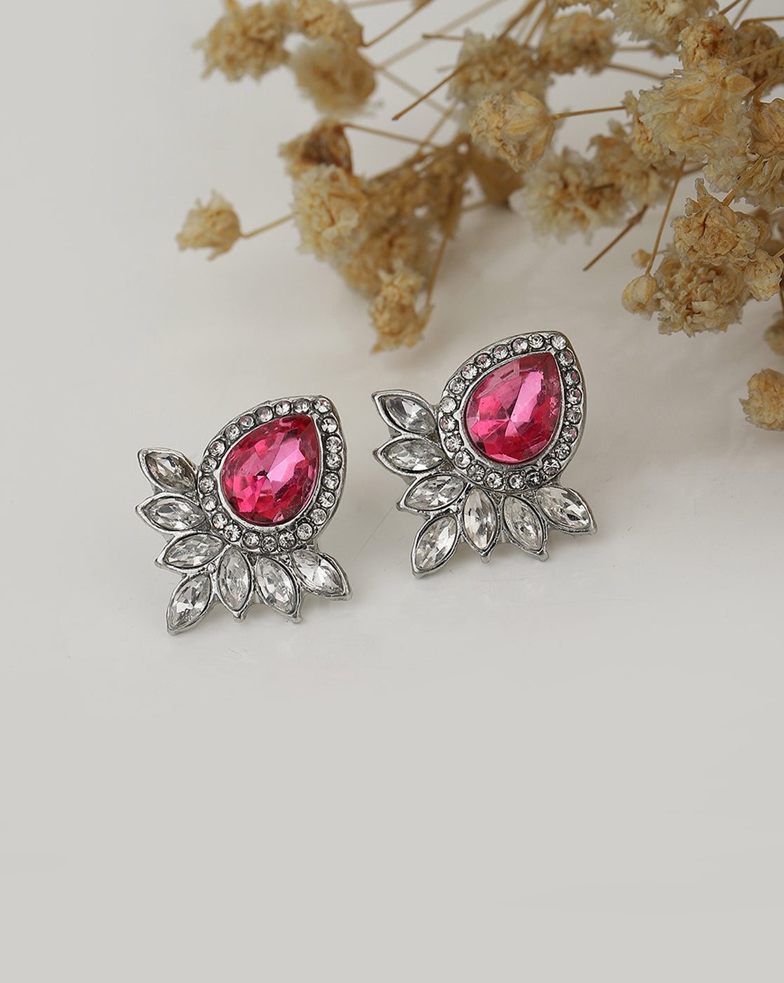 Gold-Polished Cz Star Stud Earring For Women - Wahe Jewels - Swadesiicart
