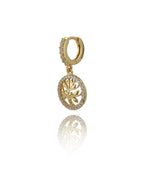 Gold-Polished With Cz Oval Drop Earring For Women - Wahe Jewels - Swadesiicart