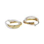 Women'S Gold Western Brass Na Fish Hook Ear Wire Rhodium - Polished Single Circular Hoop Earrings - Wahe Jewels - Swadesiicart