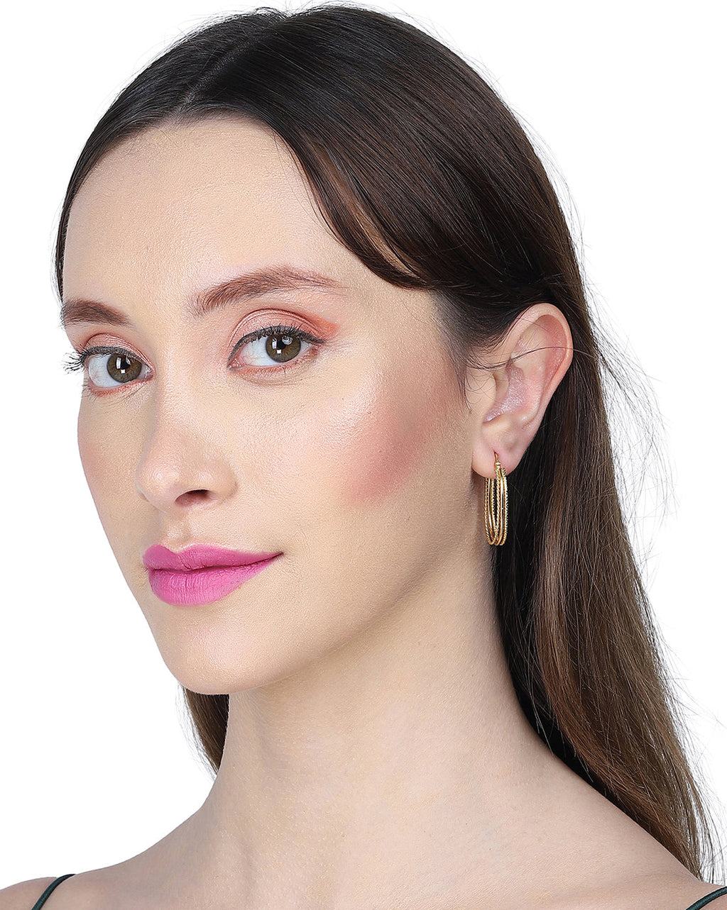 Gold-Polished White Pearl Stud Earring For Women - Wahe Jewels - Swadesiicart