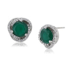 Women'S Silver Western Brass Cubic Zirconia Post And Back Rhodium - Plated Single Contemporary Rhodium - Plated Studs - Wahe Jewels - Swadesiicart