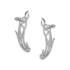 Gold-Polished With Cz Fancy Petite Stud Earring For Women - Wahe Jewels - Swadesiicart