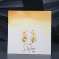 Gold-Polished Crescent Hoop Earring For Women - Wahe Jewels - Swadesiicart