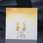 Gold-Polished Crescent Hoop Earring For Women - Wahe Jewels - Swadesiicart
