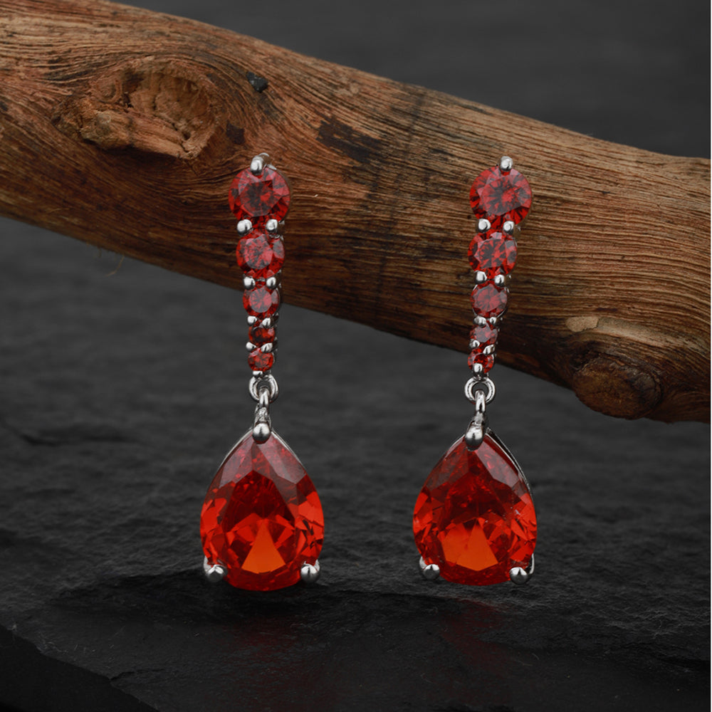 Gold-Polished With Cz Tassel Drop Earring For Women - Wahe Jewels - Swadesiicart
