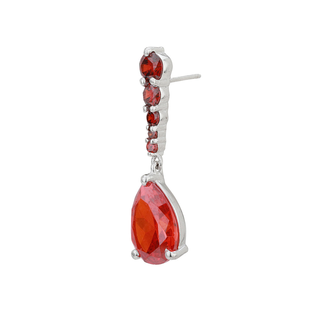 Gold-Polished With Cz Tassel Drop Earring For Women - Wahe Jewels - Swadesiicart
