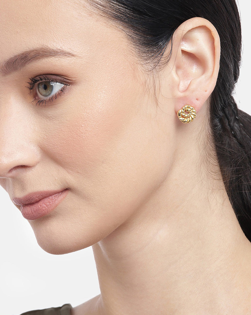 Rhodium Plated Hoop Earring - Wahe Jewels - Swadesiicart