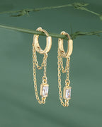 Set Of 3 Gold-Polished With Cz Stud Earring For Girls - Wahe Jewels - Swadesiicart