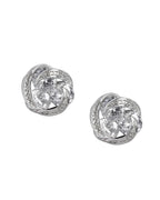Rose Gold-Polished Cz Circular Stud Earring For Women - Wahe Jewels - Swadesiicart