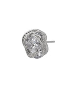 Rose Gold-Polished Cz Circular Stud Earring For Women - Wahe Jewels - Swadesiicart