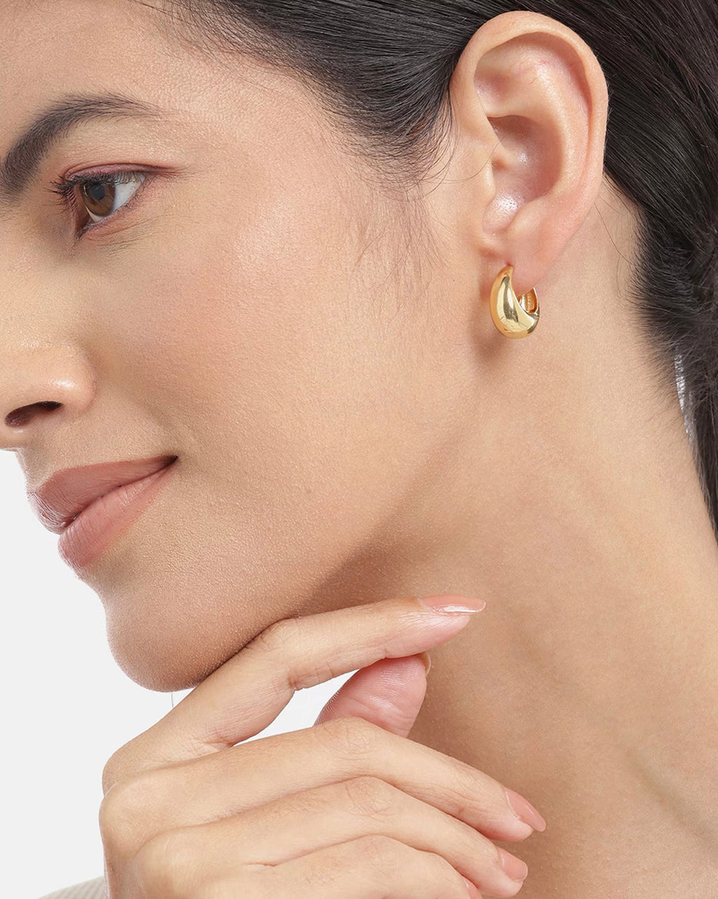 Rose Gold-Polished Contemporary Drop Earring With Pearl Fashion Earring - Wahe Jewels - Swadesiicart