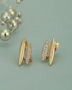 Fancy Cz Tassel Drop Earring With Rhodium Plated For Women - Wahe Jewels - Swadesiicart