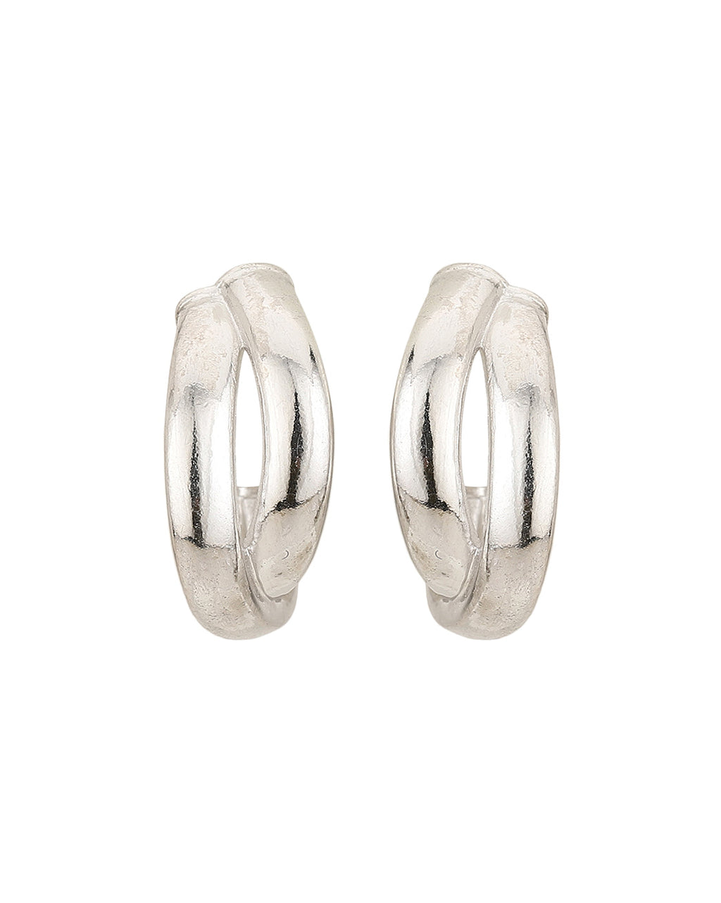Rhodium Plated Textured Drop Earrings With Dangling Bar - Wahe Jewels - Swadesiicart