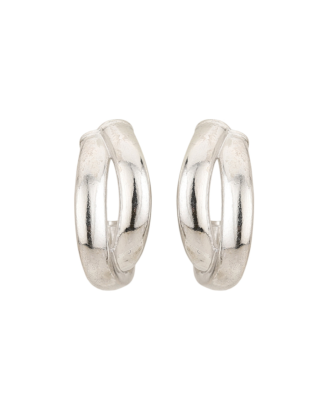 Rhodium Plated Textured Drop Earrings With Dangling Bar - Wahe Jewels - Swadesiicart