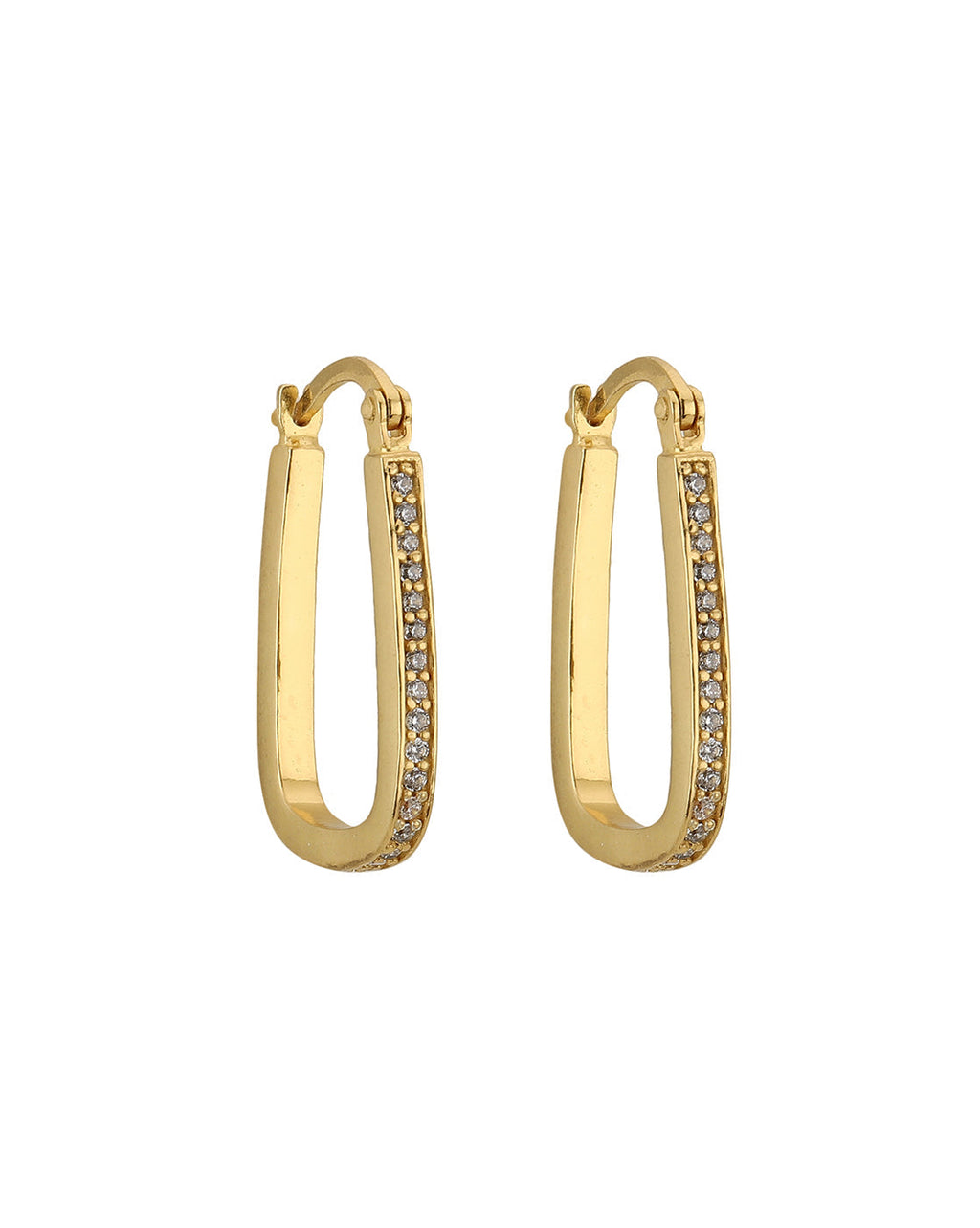 Premium Jewellery - Silver Toned Cz Studded Rhodium - Plated Square Handcrafted Studs Earrings - Wahe Jewels - Swadesiicart