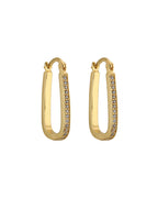 Premium Jewellery - Silver Toned Cz Studded Rhodium - Plated Square Handcrafted Studs Earrings - Wahe Jewels - Swadesiicart