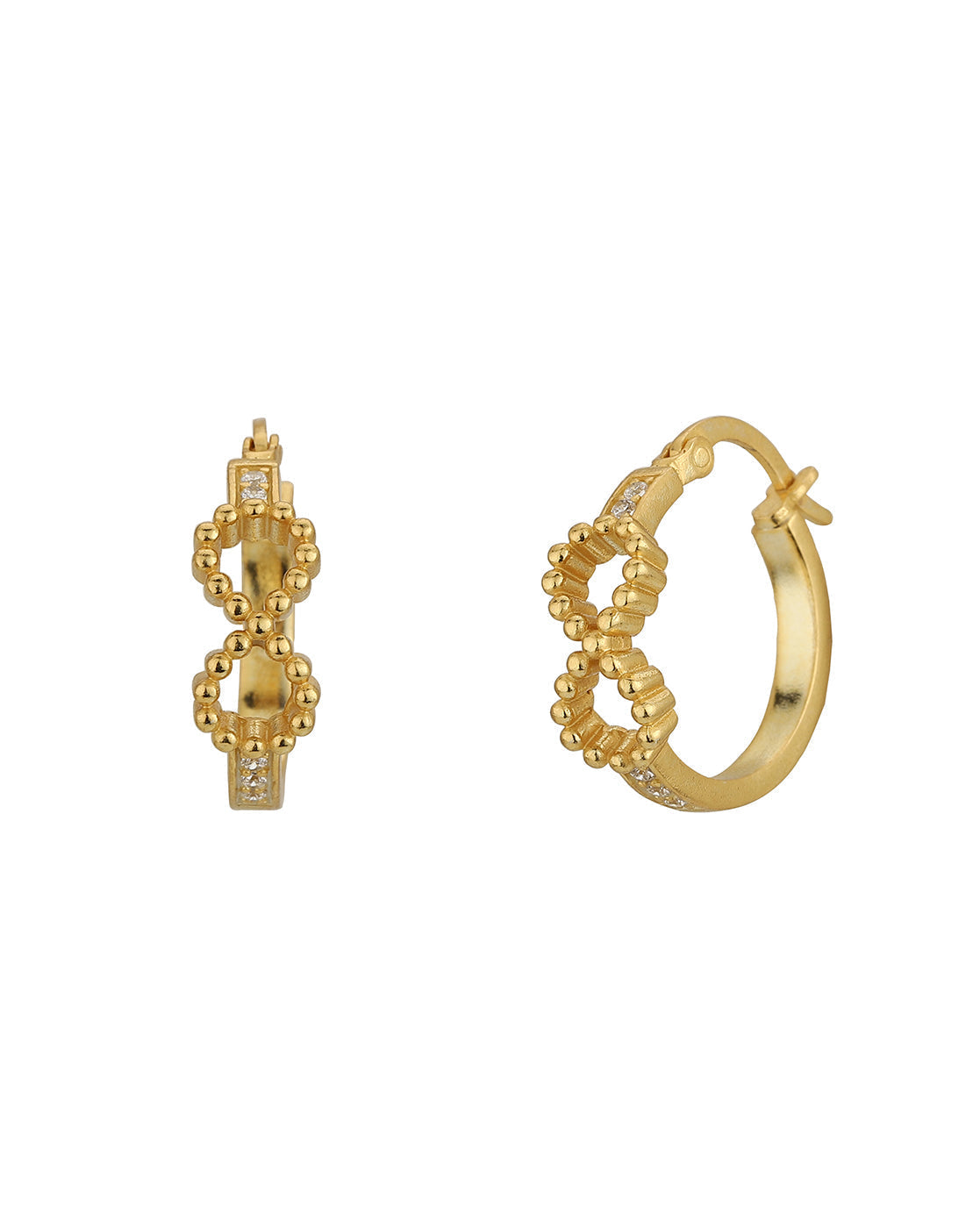 Premium Cz With Rhodium Plated Contemporary Drop Earring - Wahe Jewels - Swadesiicart