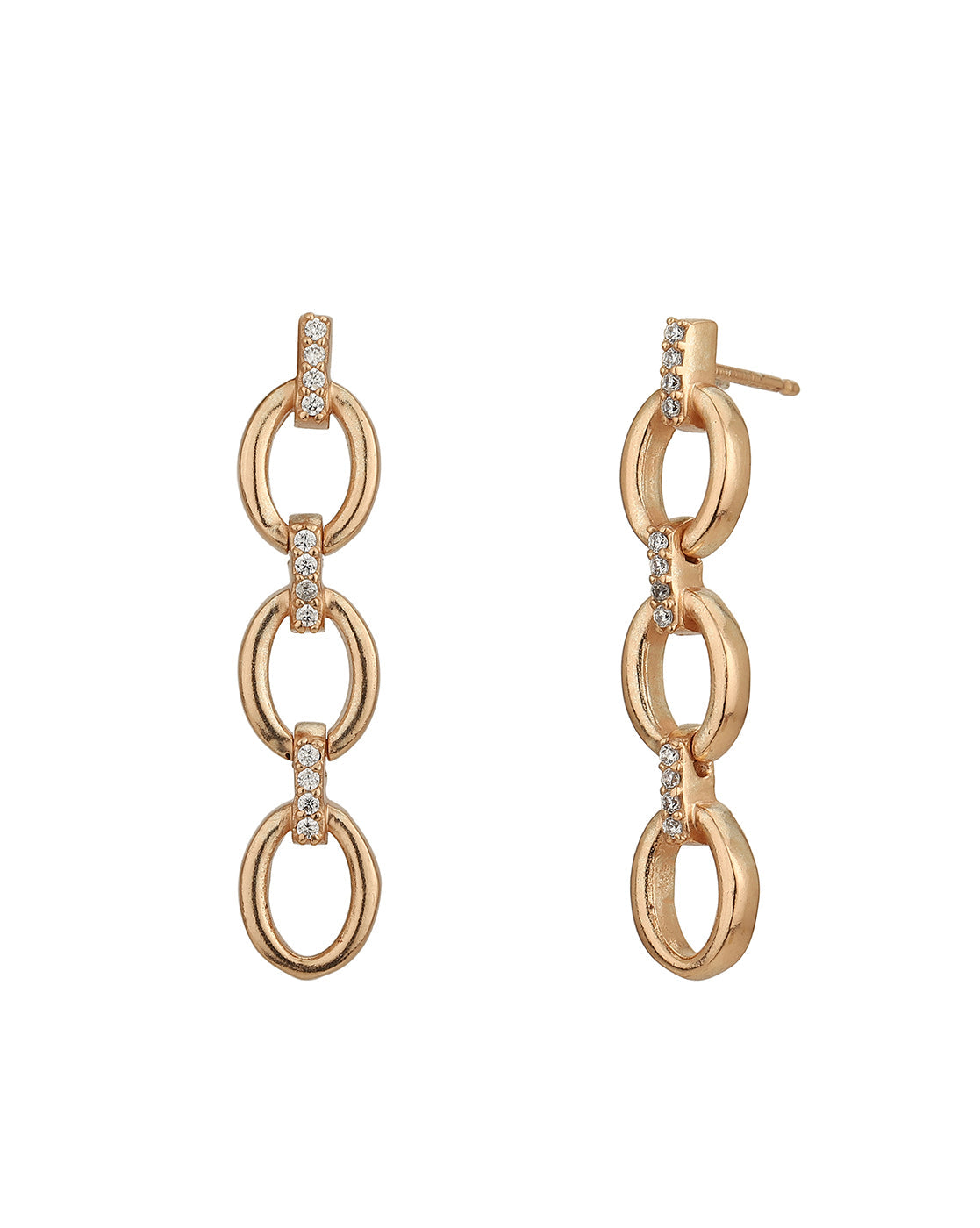 Gold-Polished Navy With Maroon Stone Floral Drop Earring For Women - Wahe Jewels - Swadesiicart