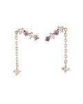 Women'S Brass Silver - Toned & Off - White Rhodium - Plated Stone - Studded Spherical Studs - Wahe Jewels - Swadesiicart