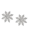 Rhodium Plated Infinity Drop Earring With Dangling Pearl For Women - Wahe Jewels - Swadesiicart