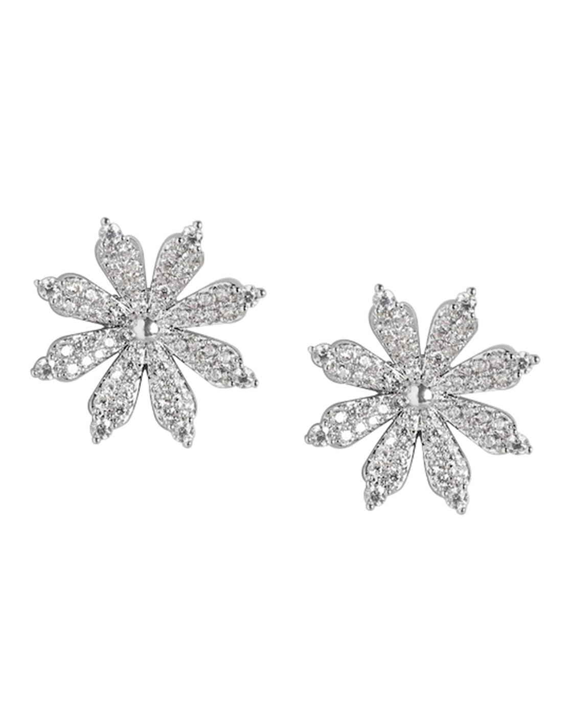 Rhodium Plated Infinity Drop Earring With Dangling Pearl For Women - Wahe Jewels - Swadesiicart