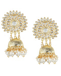 Rhodium Plated Cz Stud Earring For Women - Wahe Jewels - Swadesiicart